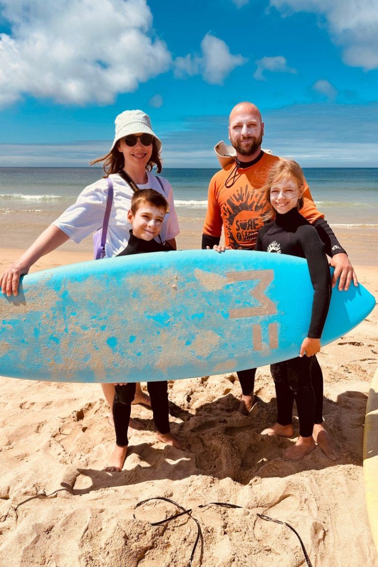 Family Surf holidays Peniche Portugal