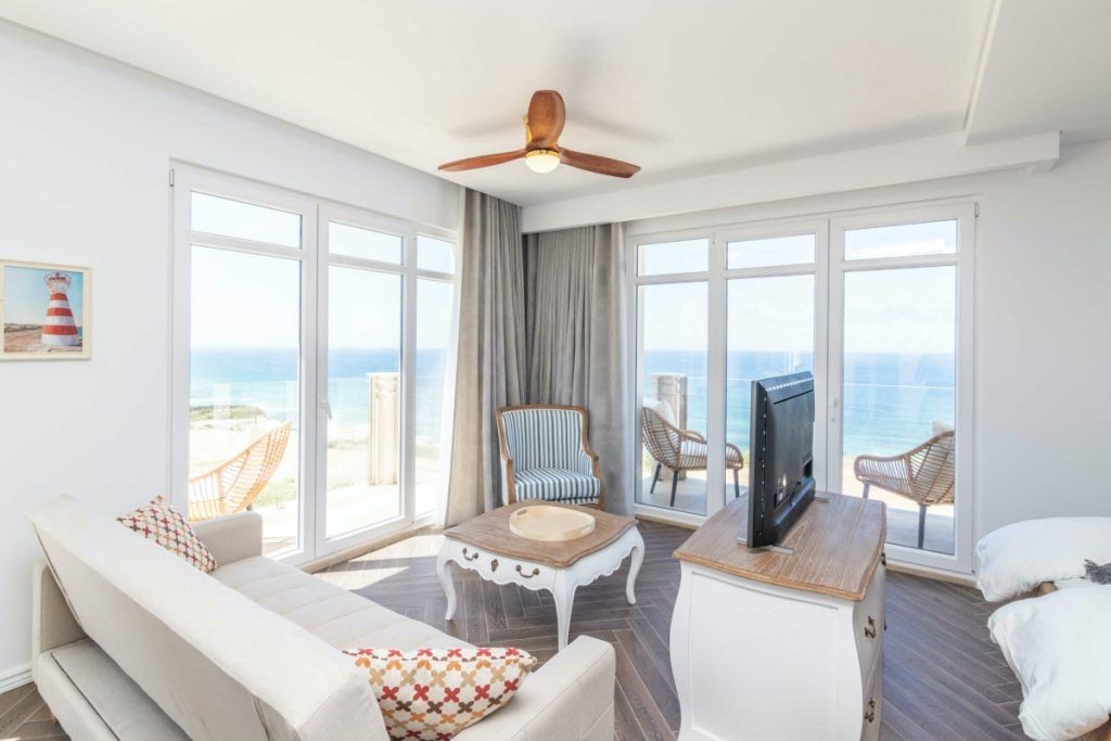 Luxury surf camp apartments in Portugal near Praia da Areia Branca and Peniche