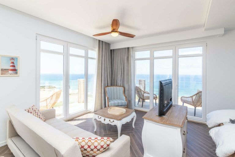 Luxury surf camp apartments in Portugal near Praia da Areia Branca and Peniche
